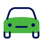 Cartoon car icon