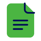 Cartoon document icon